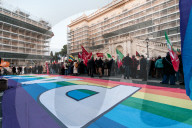 Demonstration In Rome, Italy In Support Of Palestine