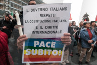 Demonstration In Rome, Italy In Support Of Palestine