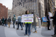 Demonstrators Protest Mass Firings Of Federal Employees By DOGE