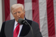 President Trump Holds ''Make America Wealthy Again Event'' In White House Rose Garden