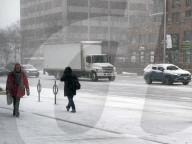 Snow Falls Across Toronto Ahead Of Expected Freezing Rain And Rainfall