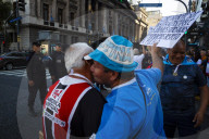 Protest In Buenos Aires Over Milei's Economic Reforms