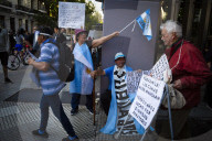 Protest In Buenos Aires Over Milei's Economic Reforms