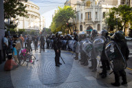Protest In Buenos Aires Over Milei's Economic Reforms