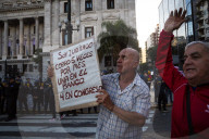 Protest In Buenos Aires Over Milei's Economic Reforms