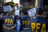 Protest In Buenos Aires Over Milei's Economic Reforms