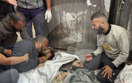 Bodies of Palestinians brought to Al-Aqsa Martyrs Hospital
