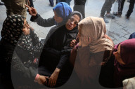 Funeral For Victims Of Israeli Airstrike in Gaza, Palestine