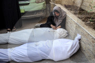 Funeral For Victims Of Israeli Airstrike in Gaza, Palestine
