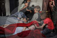 Funeral For Victims Of Israeli Airstrike in Gaza, Palestine