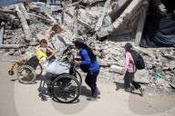 Palestinians Flee The Shuja'iyya Neighborhood 