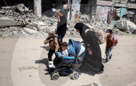 Palestinians Flee The Shuja'iyya Neighborhood 