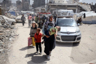 Palestinians Flee The Shuja'iyya Neighborhood 