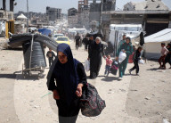 Palestinians Flee The Shuja'iyya Neighborhood 