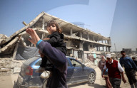 Palestinians Flee The Shuja'iyya Neighborhood 