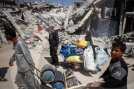 Palestinians Flee The Shuja'iyya Neighborhood 