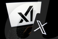 Logos Of Large Companies On Laptop