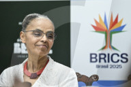 Brazil's Minister For The Environment And Climate Change, Marina Silva, Press Conference BRICS Member Countries