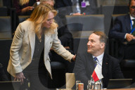 NATO North Atlantic Council Meets with Partners in Brussels, Belgium.
