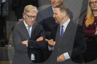 NATO North Atlantic Council Meets with Partners in Brussels, Belgium.
