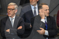 NATO North Atlantic Council Meets with Partners in Brussels, Belgium.