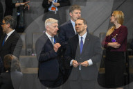 NATO North Atlantic Council Meets with Partners in Brussels, Belgium.
