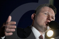 Slawomir Mentzen Campaigns In Szczecin 