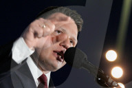 Slawomir Mentzen Campaigns In Szczecin 