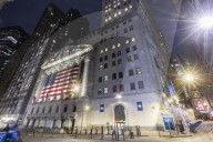 New York Stock Exchange NYSE Building In The Night