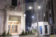 New York Stock Exchange NYSE Building In The Night