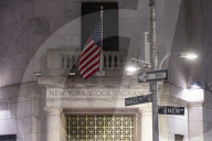 New York Stock Exchange NYSE Building In The Night