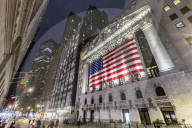 New York Stock Exchange NYSE Building In The Night