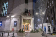 New York Stock Exchange NYSE Building In The Night