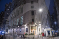 New York Stock Exchange NYSE Building In The Night