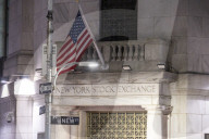 New York Stock Exchange NYSE Building In The Night