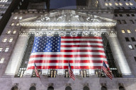 New York Stock Exchange NYSE Building In The Night
