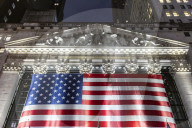New York Stock Exchange NYSE Building In The Night