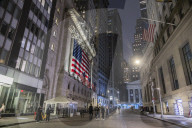 New York Stock Exchange NYSE Building In The Night