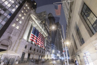 New York Stock Exchange NYSE Building In The Night