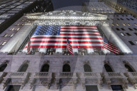 New York Stock Exchange NYSE Building In The Night