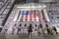 New York Stock Exchange NYSE Building In The Night