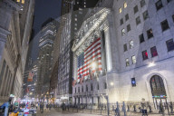 New York Stock Exchange NYSE Building In The Night