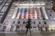 New York Stock Exchange NYSE Building In The Night