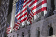 New York Stock Exchange NYSE Building In The Night