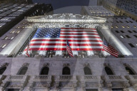 New York Stock Exchange NYSE Building In The Night