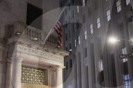 New York Stock Exchange NYSE Building In The Night