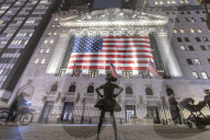 New York Stock Exchange NYSE Building In The Night