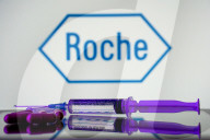 Big Pharmaceutical Companies Stock Photos.