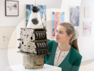 New Now: Modern & Contemporary Art Auction Highlights preview at Phillips auction House, London, UK.