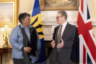 Prime Minister Keir Starmer meets Mia Mottley